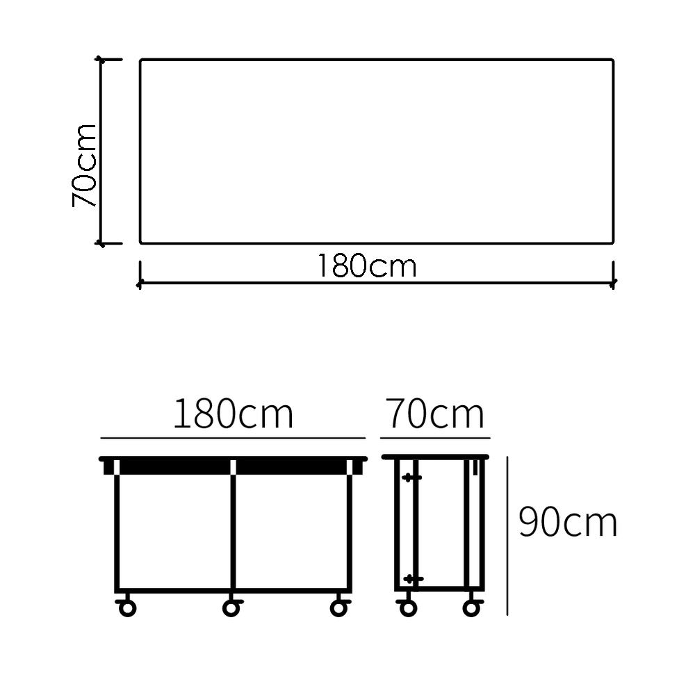 180*70-Solid Marine Board Top