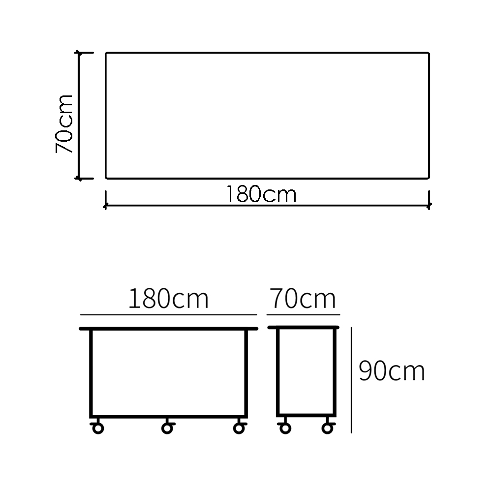 180*70-Solid Marine Board Top