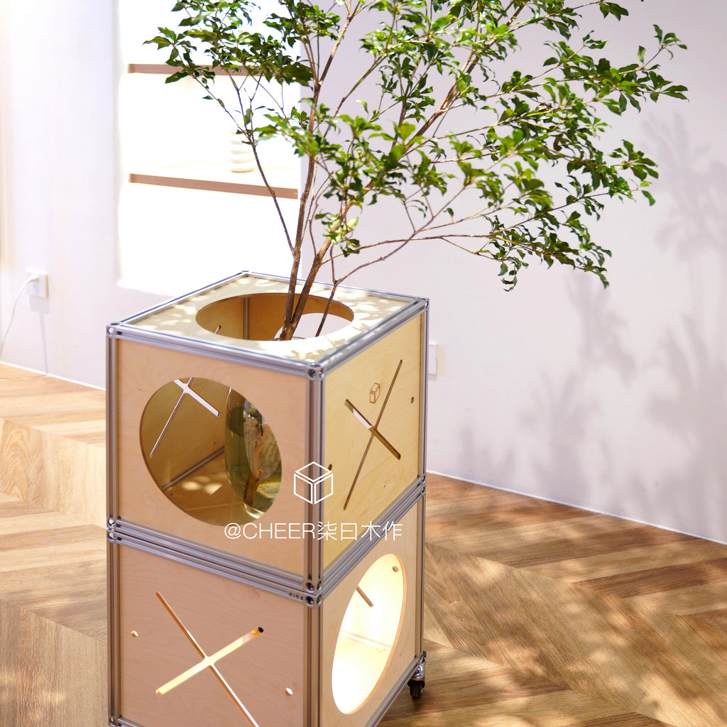 ModBoxModularCatHouseBenchwithPlantStand_Multi-FunctionalPetFurniture